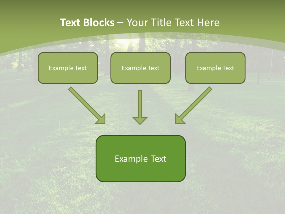 Beautiful Park Casting PowerPoint Template