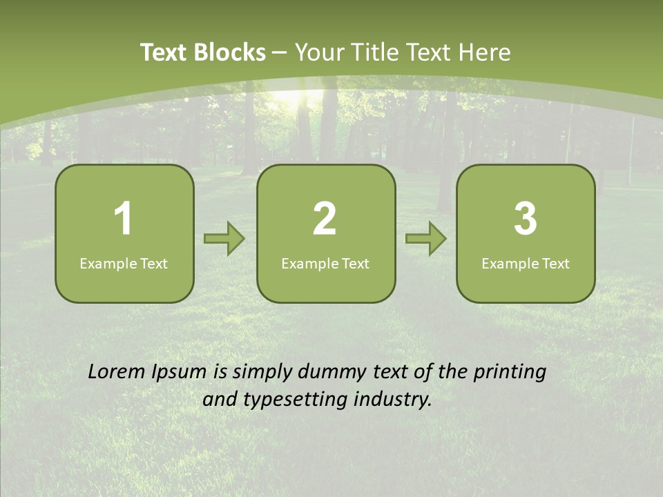 Beautiful Park Casting PowerPoint Template
