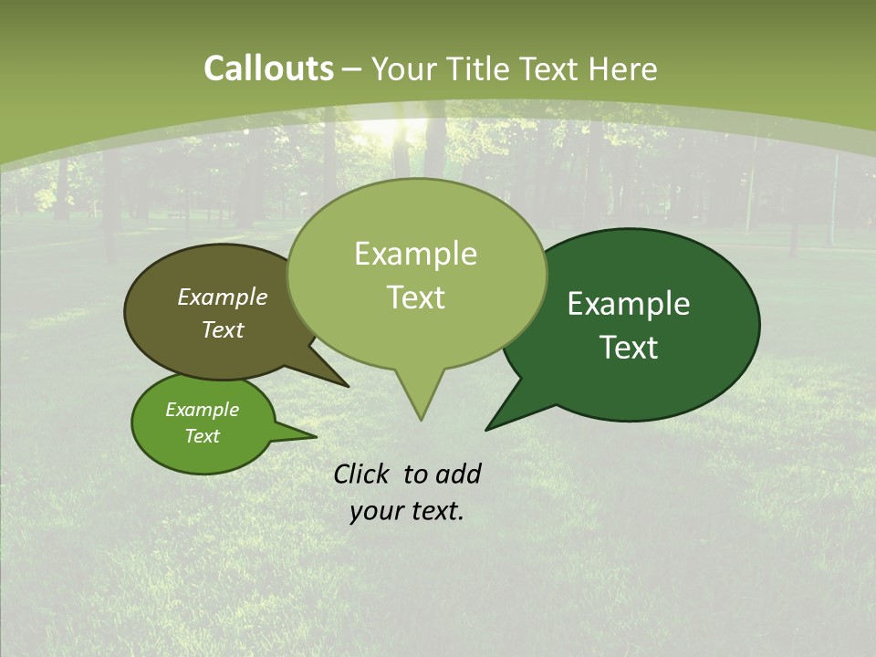 Beautiful Park Casting PowerPoint Template