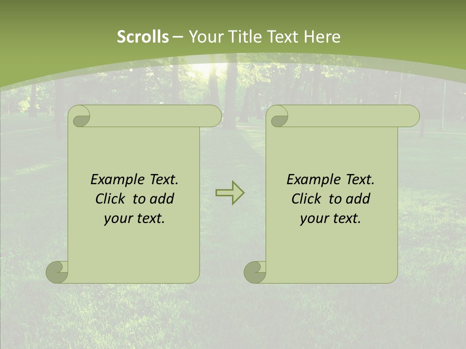 Beautiful Park Casting PowerPoint Template