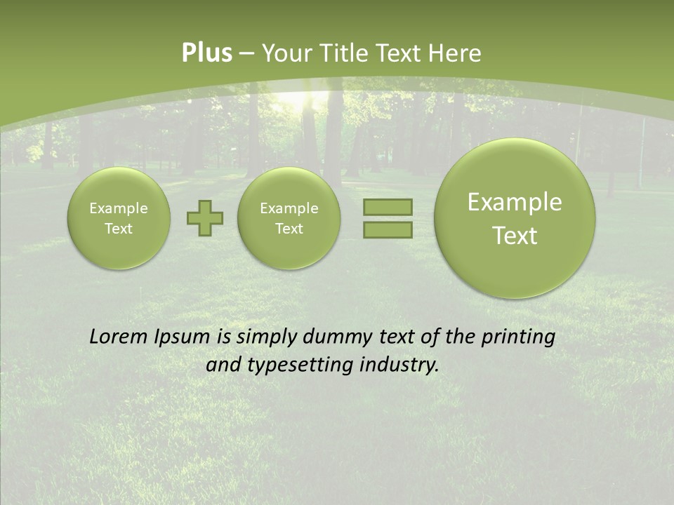 Beautiful Park Casting PowerPoint Template