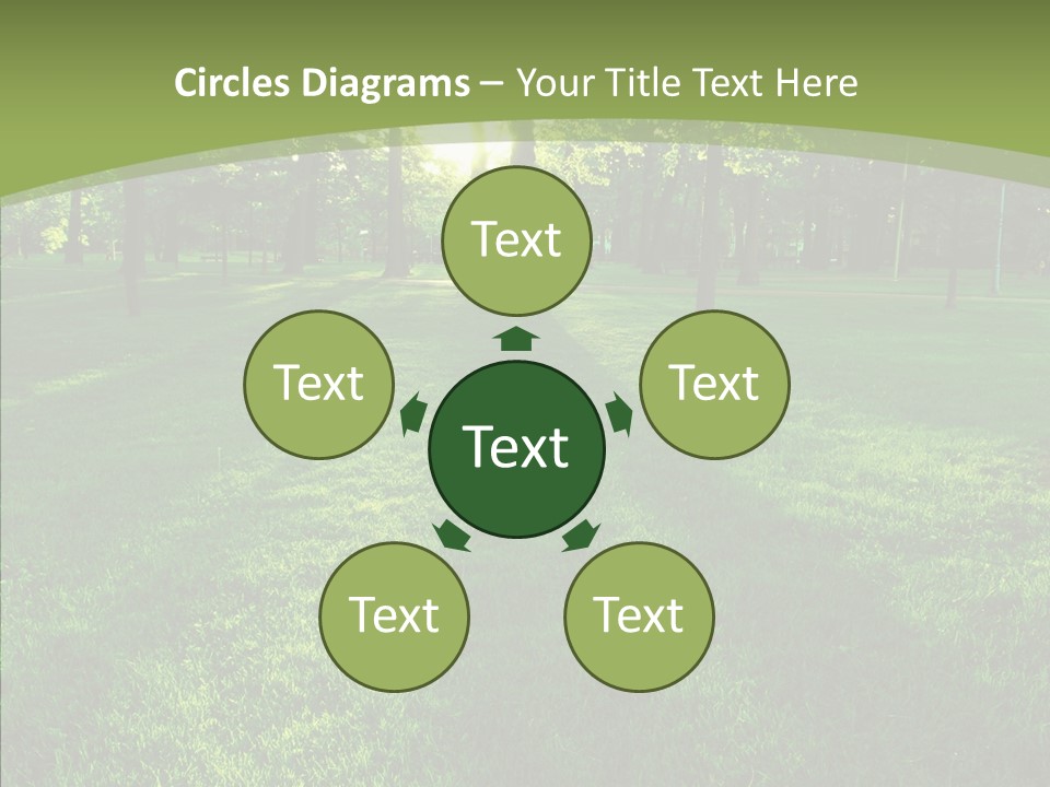 Beautiful Park Casting PowerPoint Template