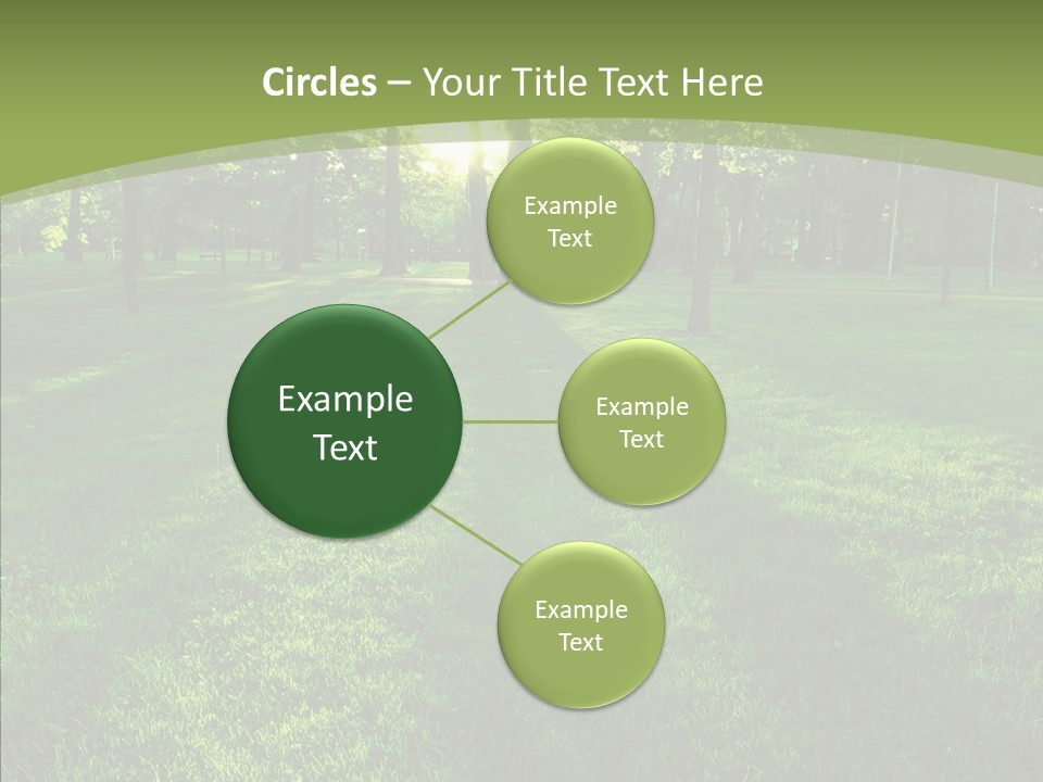 Beautiful Park Casting PowerPoint Template