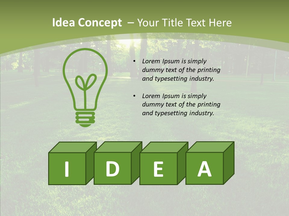 Beautiful Park Casting PowerPoint Template