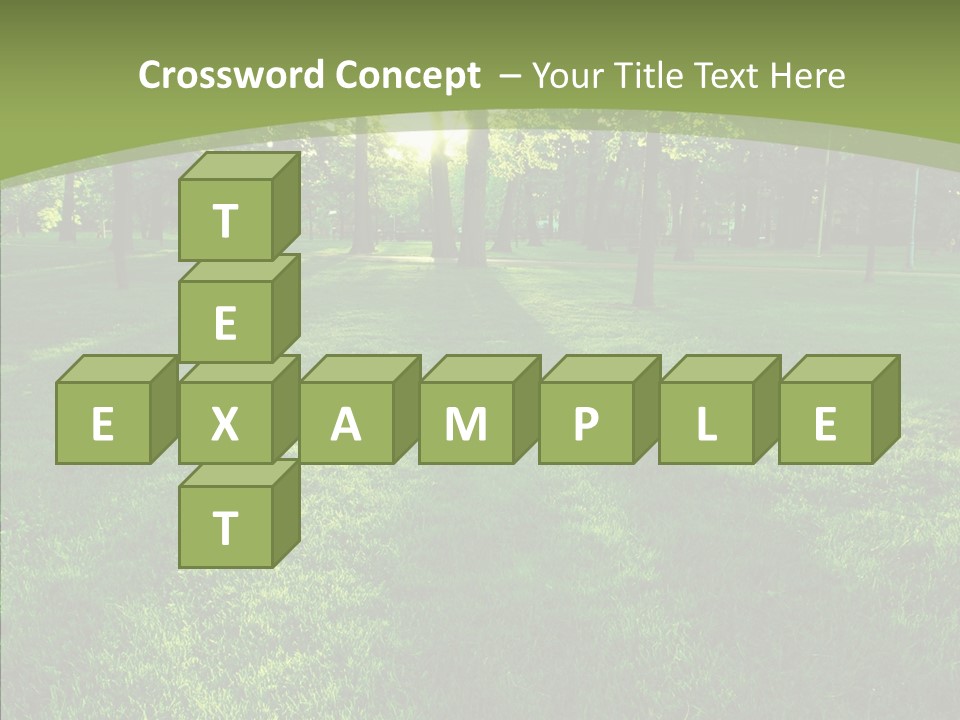 Beautiful Park Casting PowerPoint Template