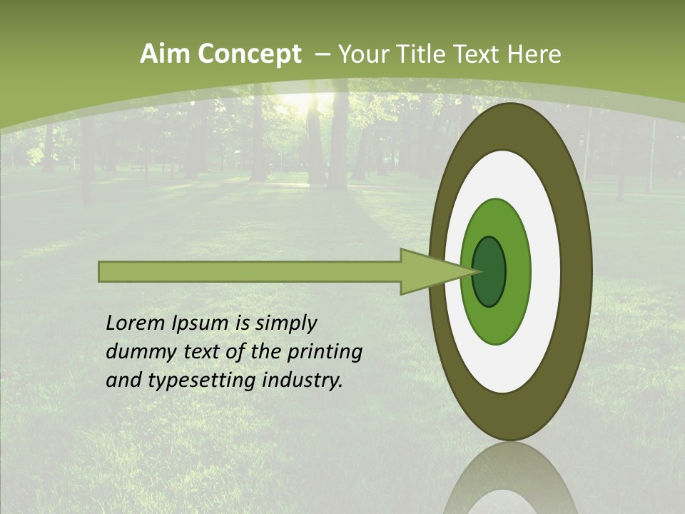 Beautiful Park Casting PowerPoint Template