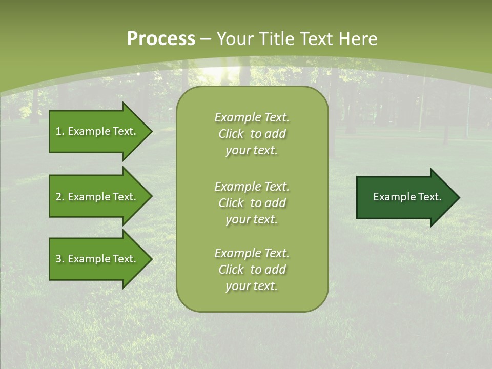 Beautiful Park Casting PowerPoint Template