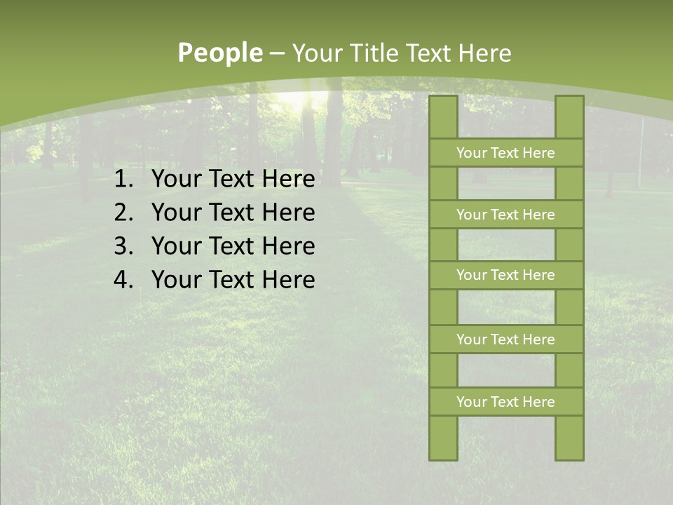 Beautiful Park Casting PowerPoint Template