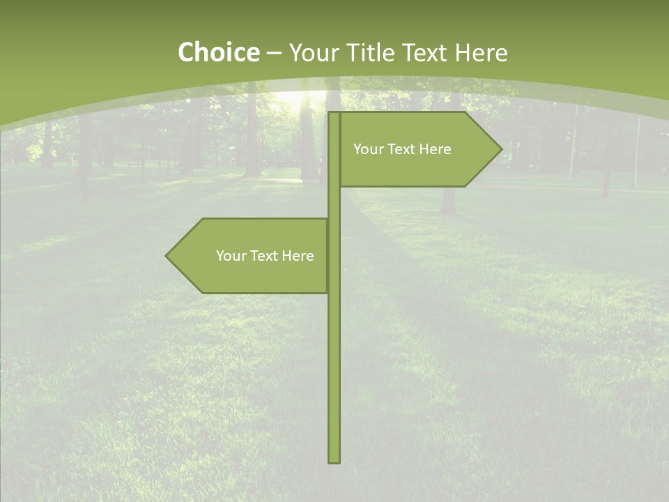 Beautiful Park Casting PowerPoint Template