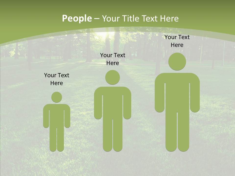 Beautiful Park Casting PowerPoint Template