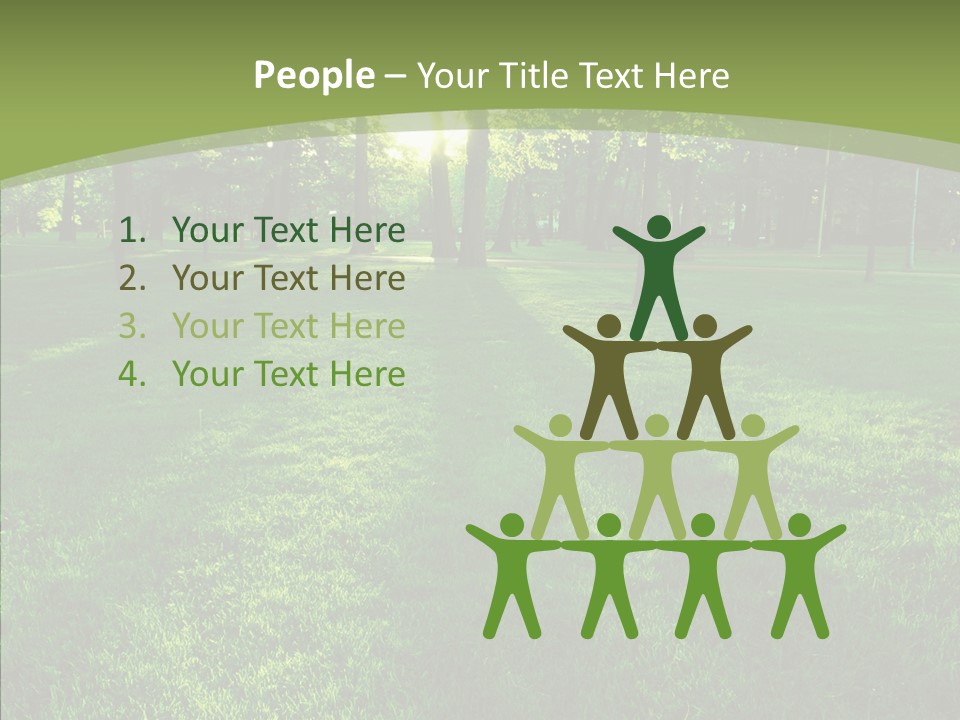 Beautiful Park Casting PowerPoint Template