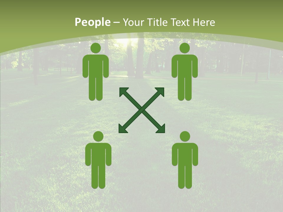Beautiful Park Casting PowerPoint Template