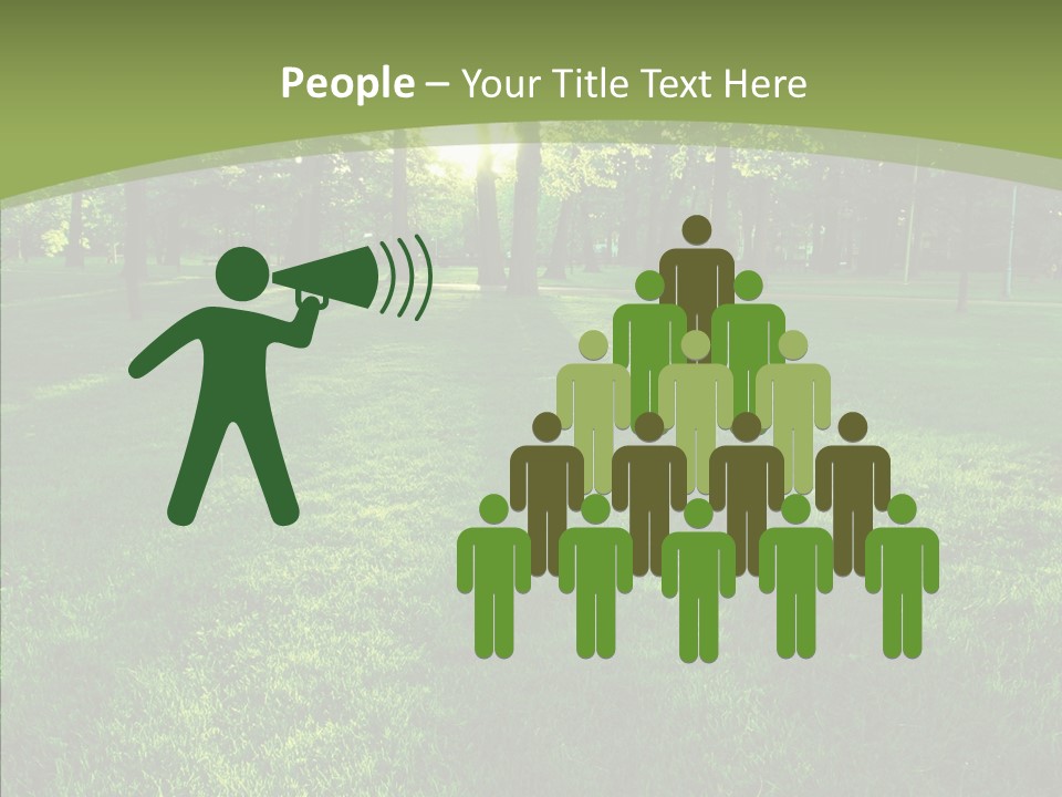 Beautiful Park Casting PowerPoint Template