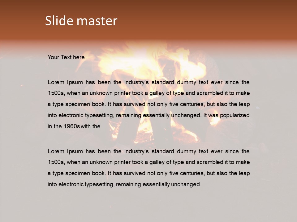 Heat Camp Pit PowerPoint Template