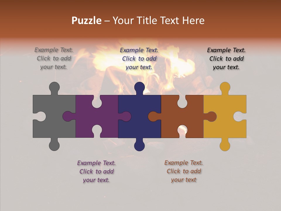 Heat Camp Pit PowerPoint Template