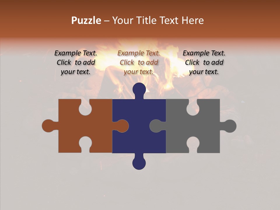 Heat Camp Pit PowerPoint Template