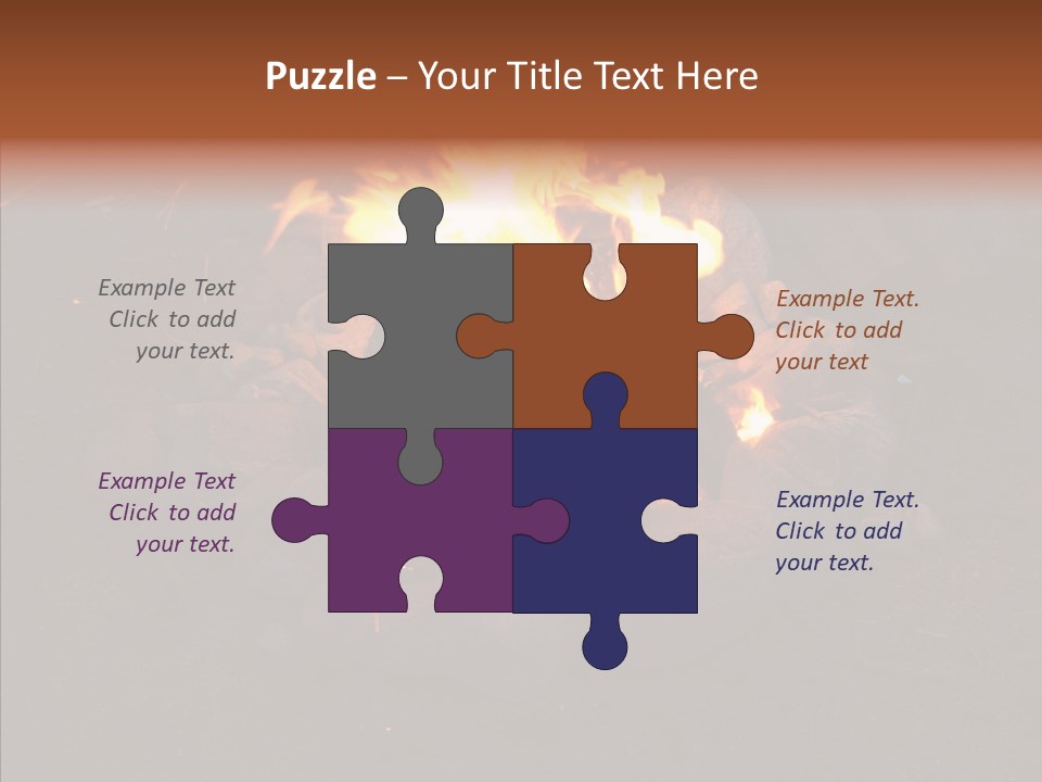 Heat Camp Pit PowerPoint Template