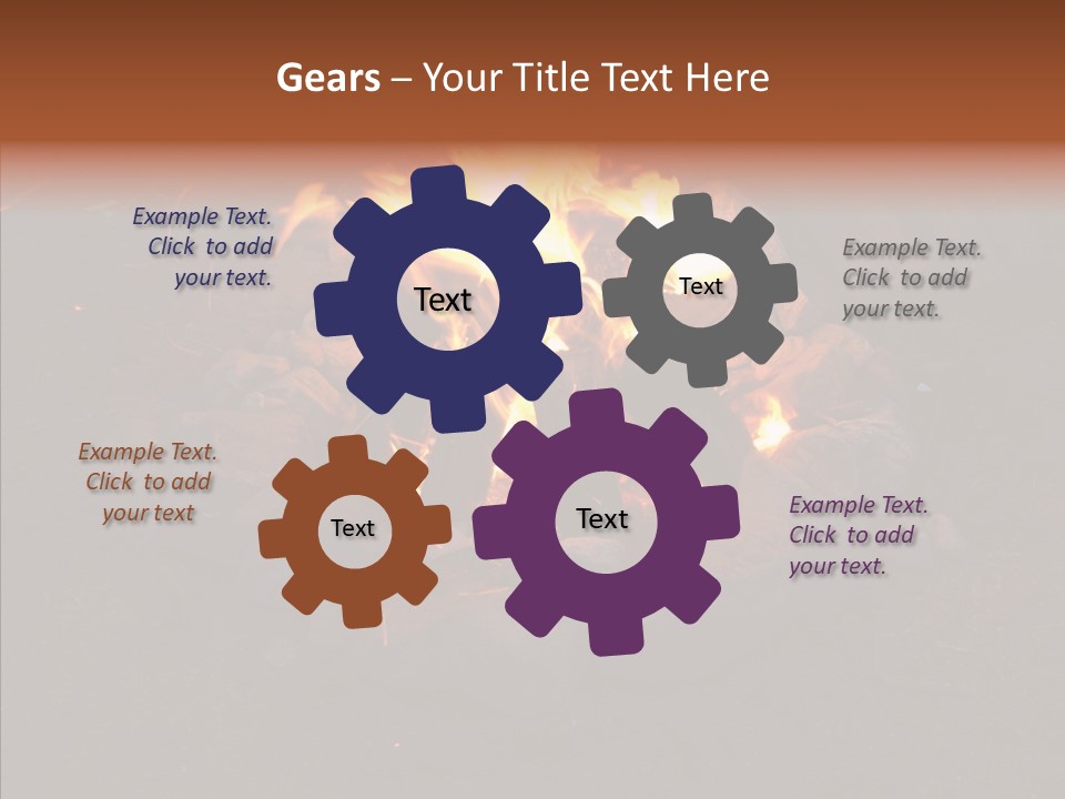 Heat Camp Pit PowerPoint Template