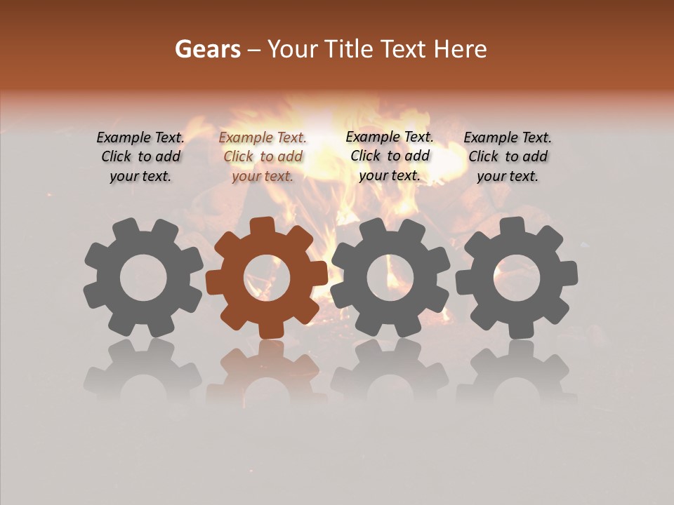 Heat Camp Pit PowerPoint Template