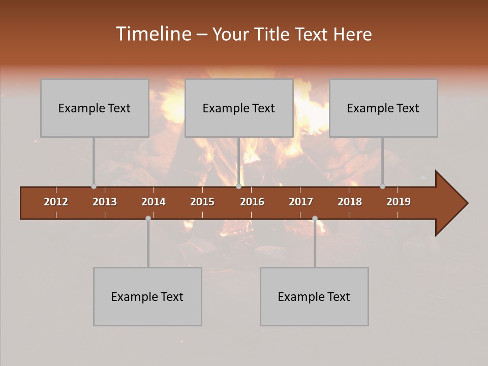 Heat Camp Pit PowerPoint Template