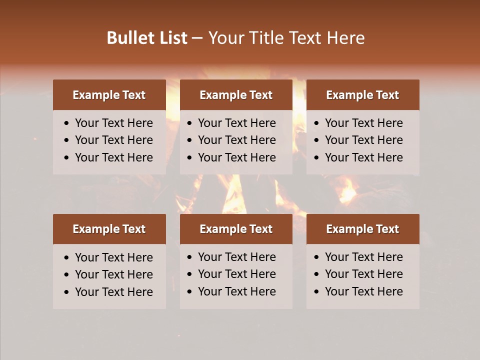 Heat Camp Pit PowerPoint Template