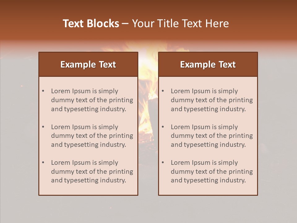 Heat Camp Pit PowerPoint Template