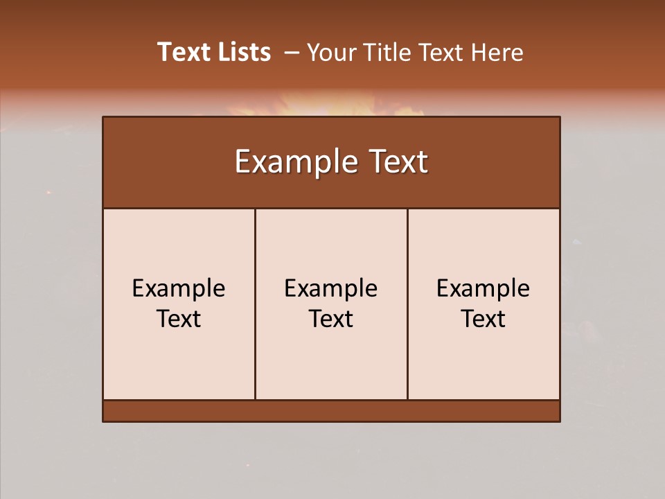 Heat Camp Pit PowerPoint Template