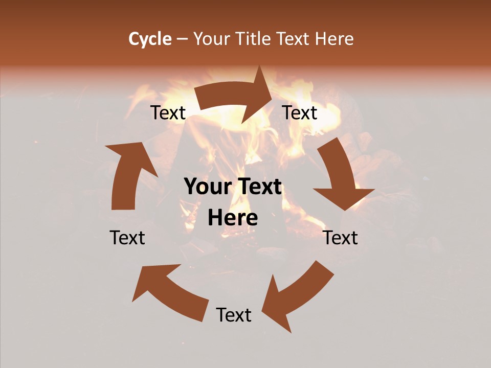 Heat Camp Pit PowerPoint Template