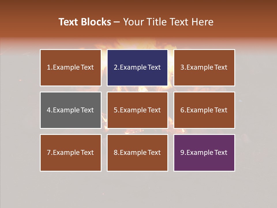 Heat Camp Pit PowerPoint Template