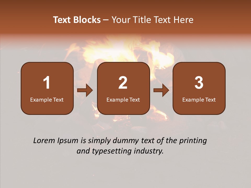 Heat Camp Pit PowerPoint Template