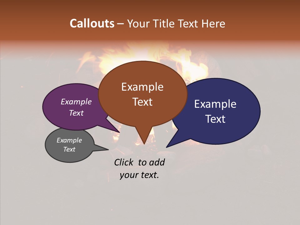Heat Camp Pit PowerPoint Template