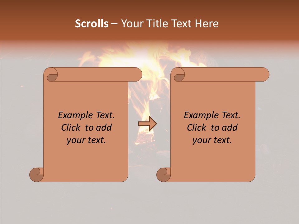 Heat Camp Pit PowerPoint Template