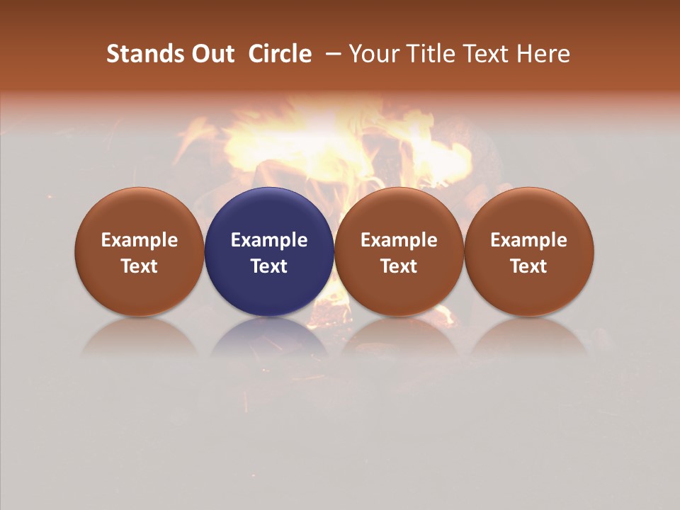 Heat Camp Pit PowerPoint Template