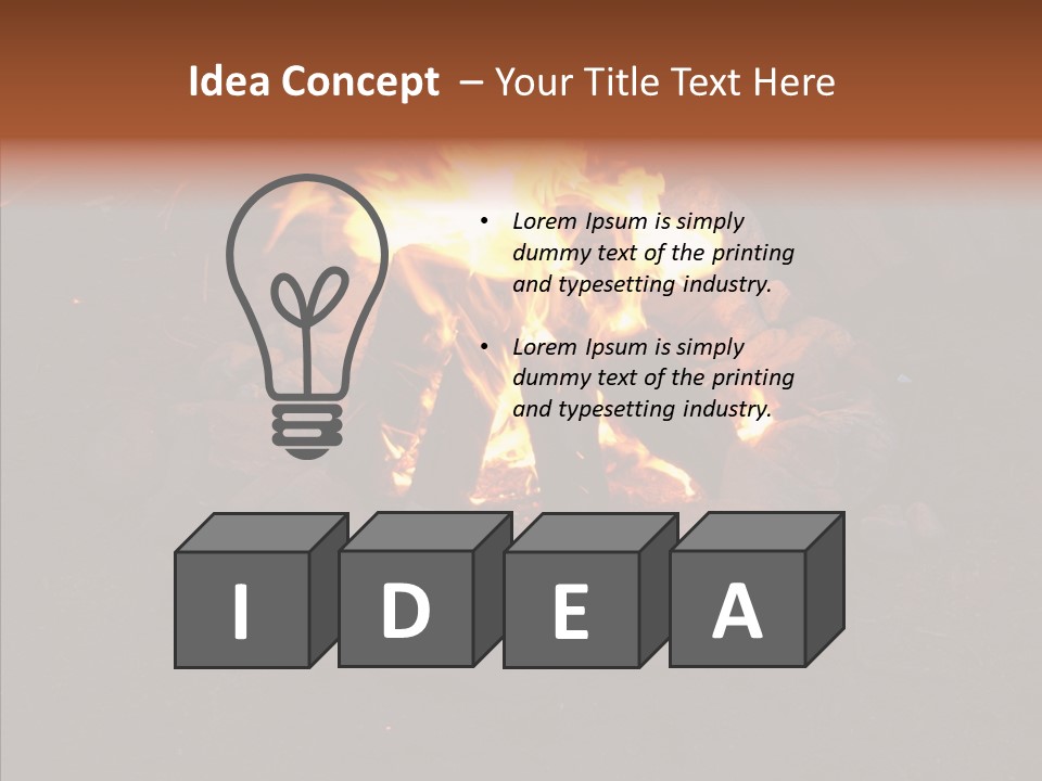 Heat Camp Pit PowerPoint Template