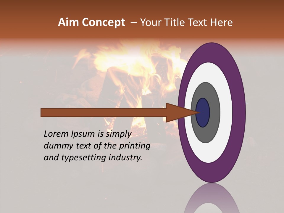 Heat Camp Pit PowerPoint Template