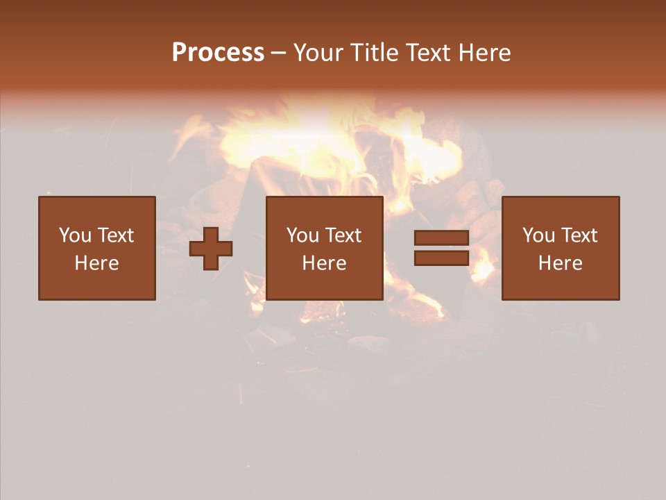 Heat Camp Pit PowerPoint Template