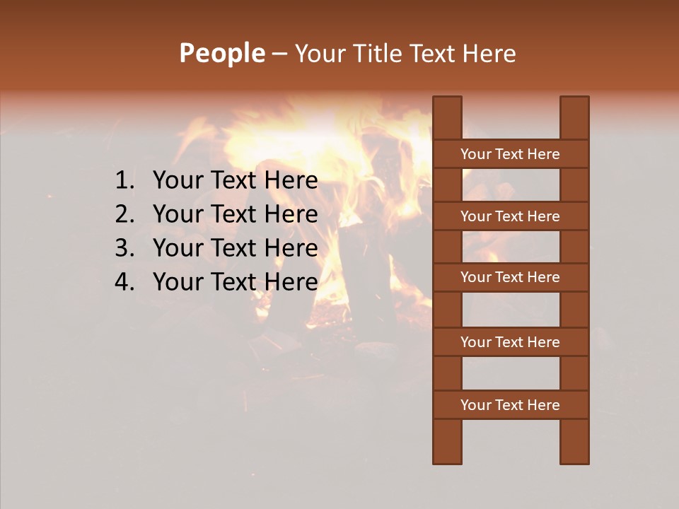 Heat Camp Pit PowerPoint Template