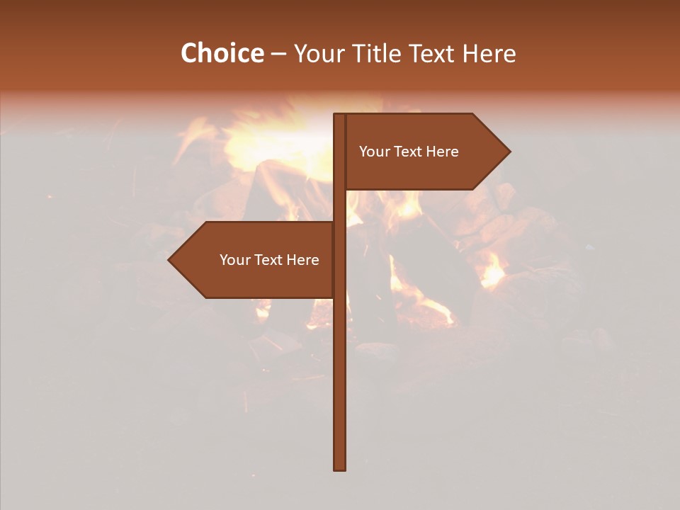 Heat Camp Pit PowerPoint Template