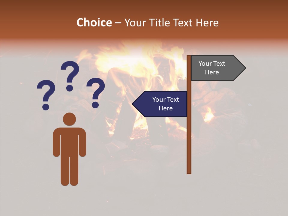 Heat Camp Pit PowerPoint Template