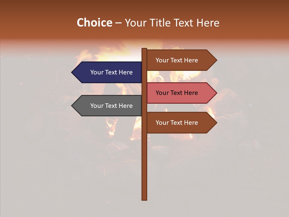 Heat Camp Pit PowerPoint Template