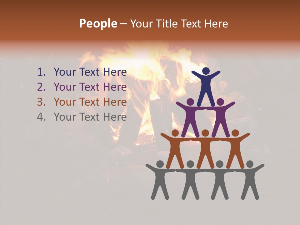 Heat Camp Pit PowerPoint Template