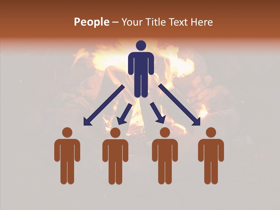 Heat Camp Pit PowerPoint Template