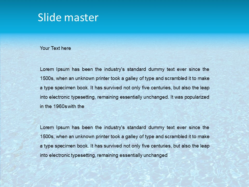 Refreshing Swimming Pool Swim PowerPoint Template