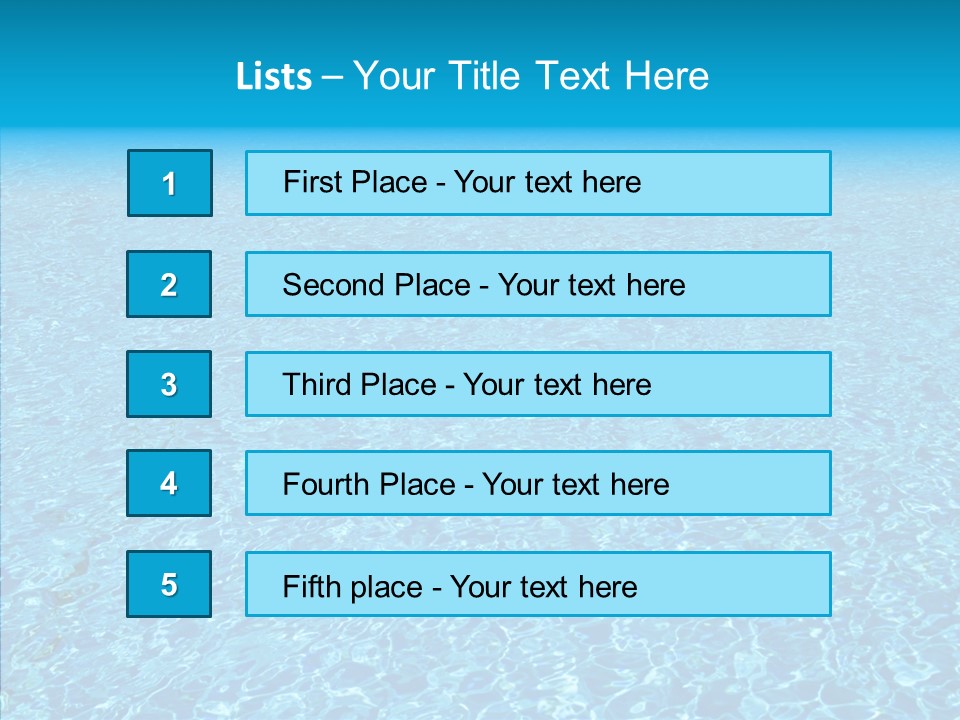 Refreshing Swimming Pool Swim PowerPoint Template