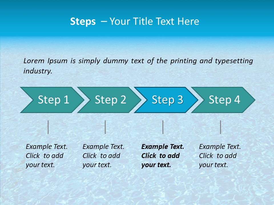 Refreshing Swimming Pool Swim PowerPoint Template