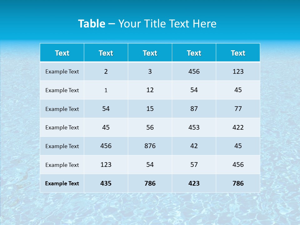 Refreshing Swimming Pool Swim PowerPoint Template