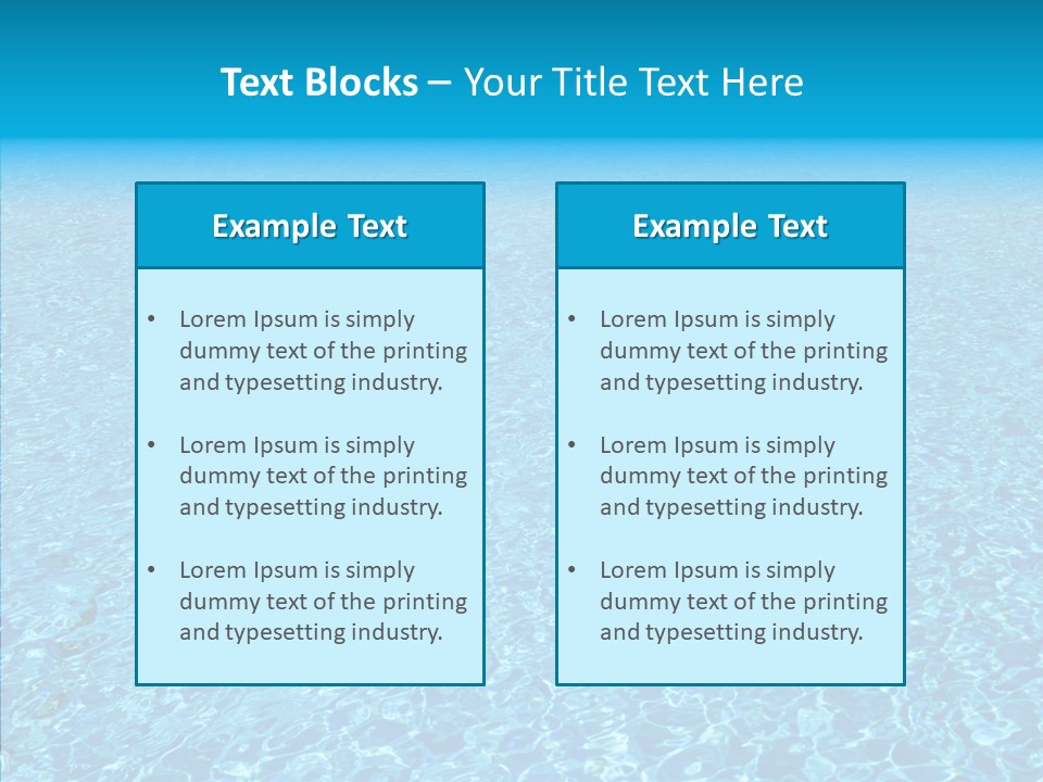 Refreshing Swimming Pool Swim PowerPoint Template