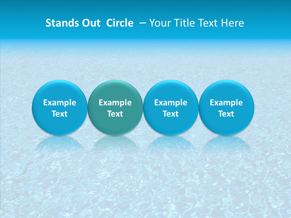 Refreshing Swimming Pool Swim PowerPoint Template