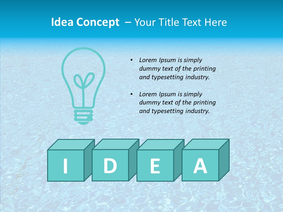 Refreshing Swimming Pool Swim PowerPoint Template