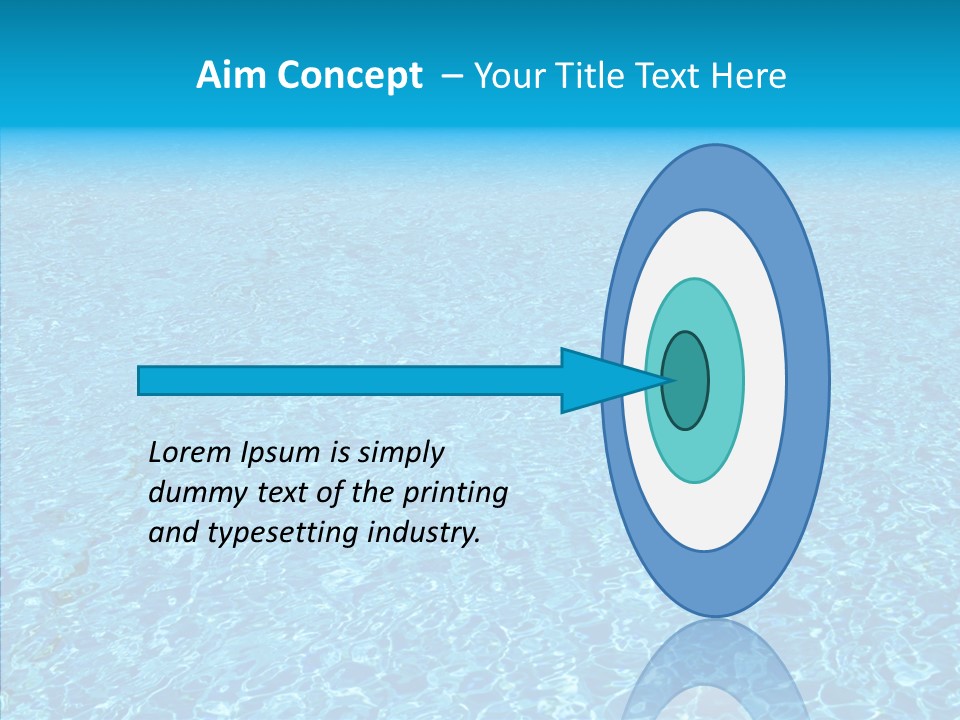Refreshing Swimming Pool Swim PowerPoint Template